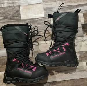 FXR X-Plore Boot Black/Pink Men's 4/Women's 6